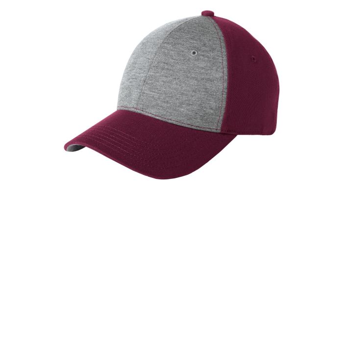 Vintage Heather/ Maroon