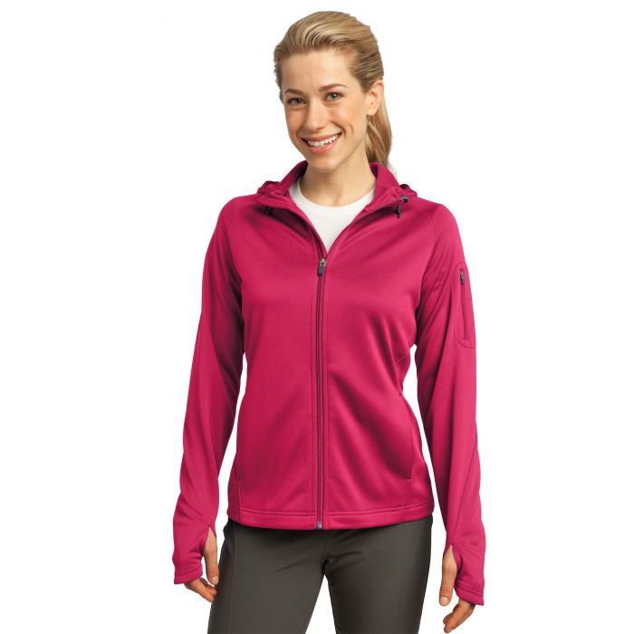 stil Koe Speels L248 Sport-Tek Ladies Tech Fleece Full-Zip Hooded Jacket at Sport Shirt  Outlet